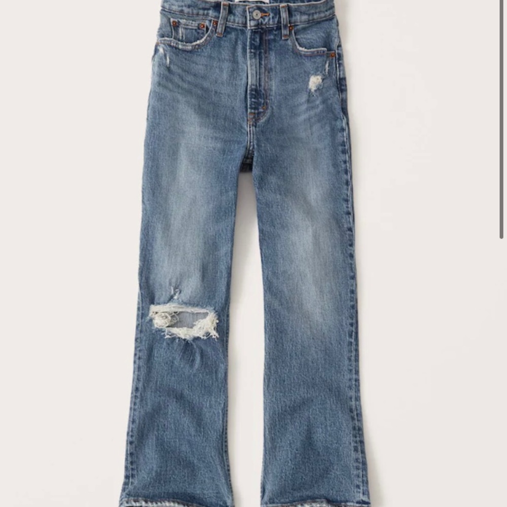 Abercrombie Ultra High Rise Kick Flare Jeans